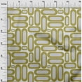 thumbnail image 3 of oneOone Silk Tabby Olive Green Fabric Geometric Fabric For Sewing Printed Craft Fabric By The Yard 42 Inch Wide, 3 of 4