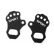 thumbnail image 5 of Almohadillas de agarre kusrkot guantes de entrenamiento con protección de palma para hombres Negro, 5 of 8