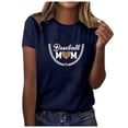 thumbnail image 1 of Birdeem T-Shirt Décontracté pour Femmes Imprimé Col Rond Manches Courtes Chandail Blouse Tops, 1 of 4