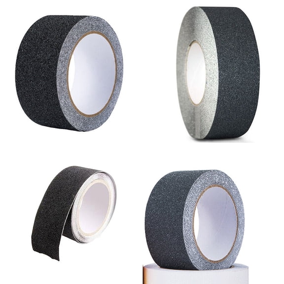 US 2" x 60FT BLACK ROLL SAFETY NON SKID TAPE ANTI SLIP TAPE STICKER GRIP GRIT