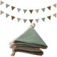 thumbnail image 1 of 5.2 Meter Triangle Flag Banner, 2 Pieces Triangle Flag Banner Multi-Color Hanging Banner for Party Decoration, Each 2.6 Meter Long (Vintage Color), 1 of 4