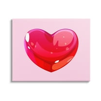 Stupell Industries Red Gummy Heart Food & Beverage Painting Gallery Wrapped Canvas Art Print Wall Art, 30 x 24