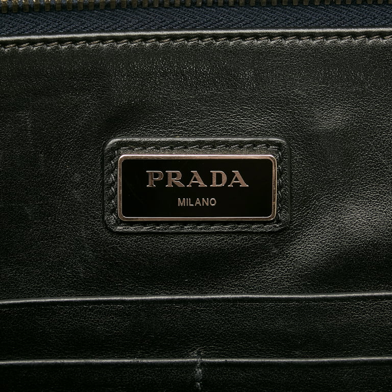 Prada, Bags, Prada Saffiano Leather Zip Clutch
