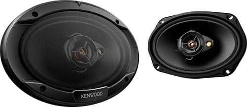 Kenwood Pair - Black Road Series 6" x 8" 2-Way Car Speakers with Cloth Cones 