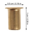 thumbnail image 4 of CIMAXIC Shelf Pin Golden 30Pcs 0.4In Cylindrical Copper Shelf Supports For Cupboards, 4 of 6