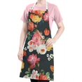 thumbnail image 5 of Pioneer Flower Floral Print Pattern Apron-Garden Aprons for Women with Pockets-Cotton Linen Waterproof Kitchen Cooking Gardening Aprons Adjustable for Kitchen,Cooking,BBQ and Salon 33x27 Inch, 5 of 7