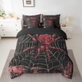 thumbnail image 3 of Feelyou Red Rose Spider Twin Bedding Sets 7-Piece for Couple, Romantic Anniversary Bedding Comforter Set, Modern Gothic Fashion Reversible Sheet Sets, Luxury Bedroom Decor, 3 of 9