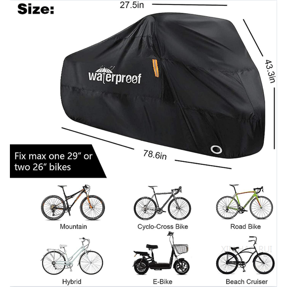 Bike Cover Outdoor Waterproof Bike Cover With Keyhole