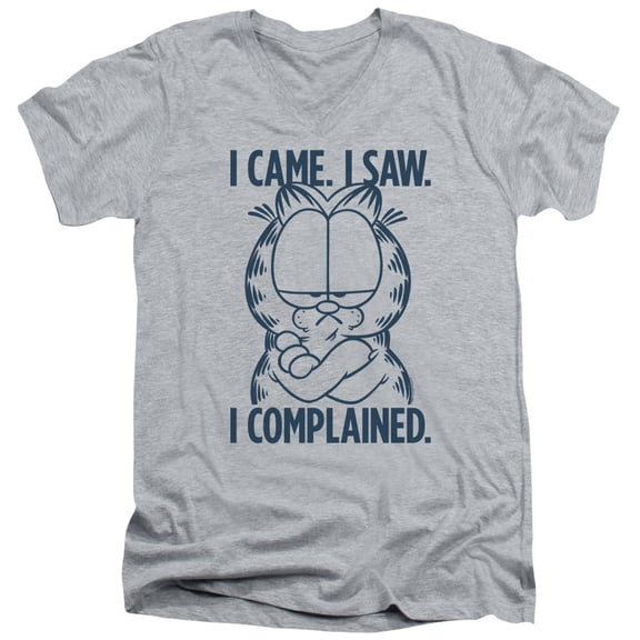 Garfield - I Complained - Slim Fit V Neck Shirt - XX-Large