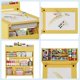 thumbnail image 4 of Conjunto de Mesa y 2 Sillas – Escritorio de Madera Multifuncional – Estantes de Gran Capacidad – Dibujo, Manualidades y Actividades Creativas – Hogar, Estudio, Guardería o Sala de Juegos – Infantil, 4 of 7