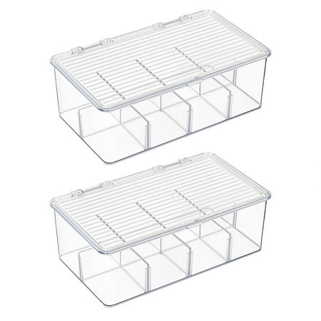 

WOXINDA Coffee Storage Container Airtight New 8 Compartment Storage Box Dust Proof With Lid Desktop Finishing Can Be Stacked Tea Bag Coffee Storage
