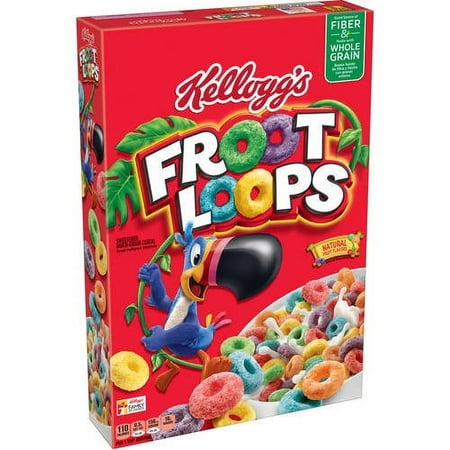 Kellogg's Froot Loops Original Cold Breakfast Cereal, 14.7 oz Box
