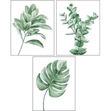 Unframed Botanical Minimalist Prints 11 X14 Painted Leaves Wall Decor Set Of 3 Leaf Plant Art Pictures For Boho Home Or Greenery Canada - Greenery Print Home Decor Unframed Botanical Minimalist Prints 11 X14 Painted Leaves Wall Decor Set Of 3 Leaf Plant Art Pictures For Boho Home Or Greenery Canada - Greenery Print Home Decor