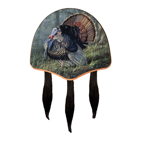 Solid Oak Three (3) Beard Turkey Display Kit with King of Spring Image