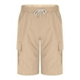 thumbnail image 5 of Gamivast Clothes Under $5.00 Mens Casual Cargo Shorts Drawstring Classic Cargo Stretch Short with Multi Pockets Outdoor Casual Sportswear Shorts Khaki L Tracking My Recent Order, 5 of 8