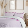 thumbnail image 6 of Ambesonne Mauve Duvet Cover Set, Floral Petals in Spring, 2-Calking, Pink, 6 of 7