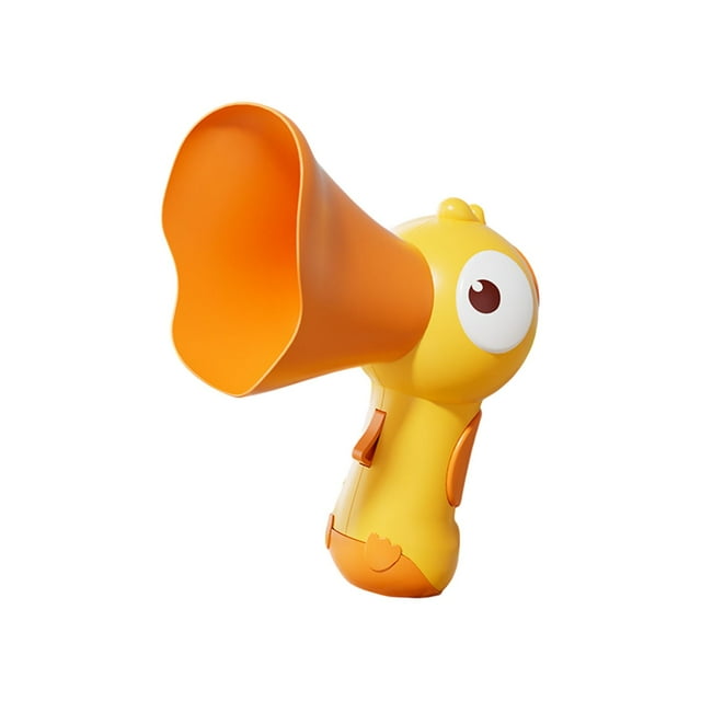 Yellow Voice Changing Toy Microphone With Recording Function Sound Effects Speaker Loudhailer For Kids Outdoor Play And Party 6.30X4.72 Inch 0.41 Lb
