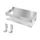 thumbnail image 1 of Estante de almacenamiento para baño Soledad acero inoxidable grande, 1 of 9