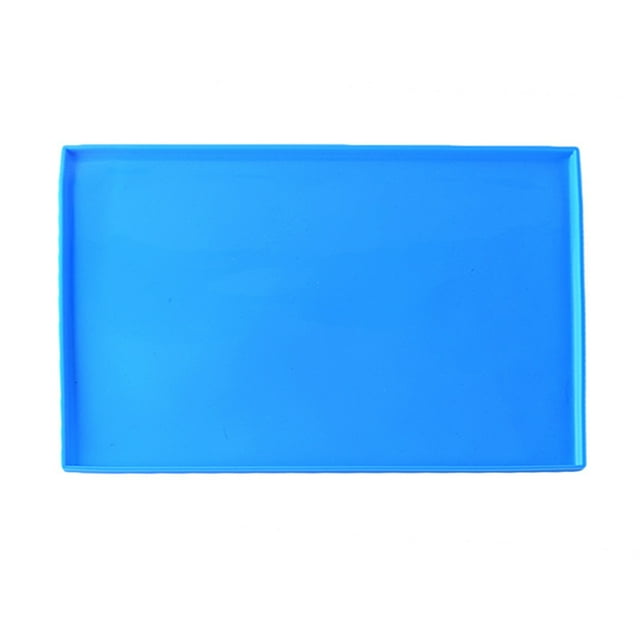 KAKOWELY Swiss Roll Mat Nonstick Multi-function Baking Pastry Tool Swiss Roll Cake Mat Flexible Baking Tray Jelly Roll Pan Silicone Cookies Mold Bakeware (Blue)