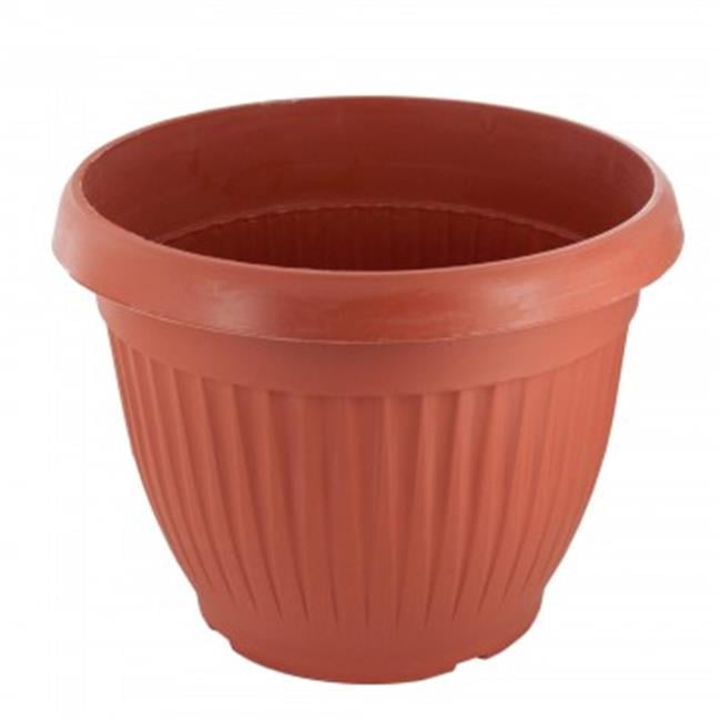 Bulk Buys OS29316 Large Terracotta Style Round Flower Pot 16 Piece