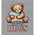 thumbnail image 5 of Teddy Hugs Youth Heather Gray Long Sleeve Hoodie-Medium, 5 of 6