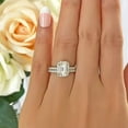 thumbnail image 3 of Lakshya Jewel LLC Cubic Zirconia Women's & Men's Engagement Ring 14K White Gold Plated, 3 of 6