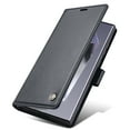 thumbnail image 5 of Allytech Flip Wallet Case for Samsung Galaxy S25 Ultra, with Credit Card Slots, Magnetic Clasp, Slim Thin RFID Blocking Premium PU Leather Shockproof Kickstand Cover Case for Women Men - Black, 5 of 7