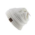 thumbnail image 2 of Unisex Trendy Warm Chunky Soft Stretch Cable Knit Slouchy Beanie Skully-HAT20A-Ivory, 2 of 2
