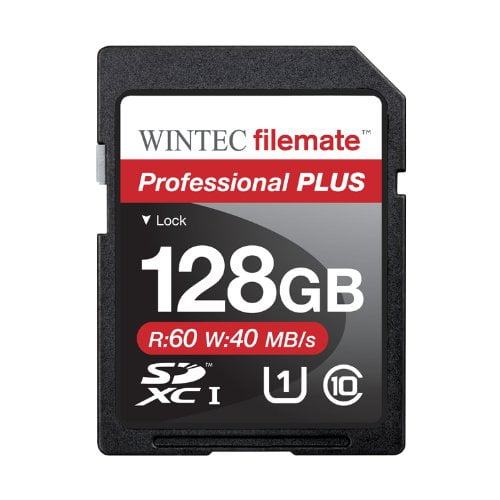 Filemate 3FMSD128GU1PIR Professional Plus 128GB SDHC UHS1 Memory Card