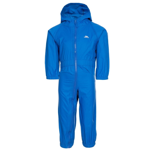 Trespass - Traje de lluvia / Mono impermeable acolchado Modelo Dripdrop Unisex Niños Niñas - Invierno (Azul cobalto)