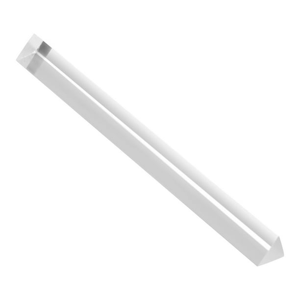 Clear Solid Acrylic Triangle Rod PMMA Extruded Bar 25mm x 250mm