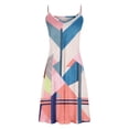thumbnail image 4 of SMihono Robes d'Été Bohémiennes Femmes Grande Taille Mode Femmes Été Décontracté Imprimé Camisole Sans Manches Col en V Mini Robe, 4 of 5