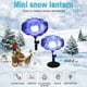 thumbnail image 3 of Luces LED Para Nevadas, Proyector LED, Luces Que Caen De Nieve Para Jardín, Luz LED Giratoria Con Copos De Nieve, 3 of 7