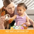 thumbnail image 2 of Easter Baby Teether Set, Easter Bunny, Carrot, Chicken, Rattle Egg & Easter Basket Teething Toys Cute Easter Teethers Toys Gift Set for Babies, 2 of 7
