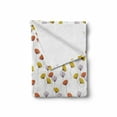thumbnail image 2 of Floral Soft Flannel Fleece Blanket, Flowers Field Rural Plants Meadow Blooms Growth Harvest Herbs Botanical, Cozy Plush for Indoor and Outdoor Use, 60" x 80", Dark Orange Yellow Plum, by Ambesonne, 2 of 6