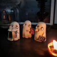 thumbnail image 4 of Halloween Horror Ghost Reading Book Resin Ornaments, Cute Little White Ghost Accessories Halloween Party Supplies, 4 of 5