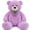 Teddy-Purple, variant on MorisMos Giant Purple Teddy Bear Stuffed Animal 6 Feet Soft Cuddly Smiling Face Big Teddy Bear Plush