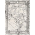 thumbnail image 7 of Grey Marble Border Elegant & Soft Area Rug Perfect For Bedroom & Living Room Durable Stain Resistant & Easy To Clean, 7 of 7