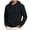 Black, variant on Delconic Mens Fleece Lined Pullover Hoodie Casual Long Sleeve Drawstring Hooded Sweatshirt with Kangaroo Pocket Regular Fit Black L