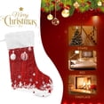 thumbnail image 4 of Ryvnso Christmas Stockings Christmas Balls Snowflake 17.7" Large Stocking Decoration 2 Pack, 4 of 7