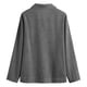 thumbnail image 5 of Camiseta de Solapa de Rayas Sueltas de Manga Larga de las Mujeres con Botón de Cuerda Elástica, Malla Estilo Superior, 5 of 8