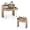 Natural, variant on BoldGear Small Computer Desk with Hutch & Drawers, Extendable Writing Desk w/Pull Out Secondary Table, Monitor Stand & Rolling Wheels, Console Table, Compact Desk for Small Spaces (Rustic Brown)
