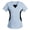 Light Blue, variant on Staron Women V-Neck Short Sleeve Color Block Patchwork Blouse Casual Loose Tunic Top, Light Blue M