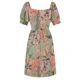 thumbnail image 5 of Vestido Vintage de verano sin mangas para mujer estampado Tropical de orquídeas y flamencos, 5 of 6