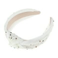 thumbnail image 4 of Unique Bargains 1 Pc Cute Colored Diamond Knotted Headband Headbands for Women White, 4 of 5