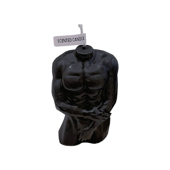 Male Body Shaped Soy Candle Pectoral Muscles Scented Candles for Christmas Halloween Bedroom Bathroom Aesthetic Decoration, Novelty Gifts