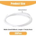 thumbnail image 2 of 20Pcs 1700mm Plastic Guitar Binding Purfling Strip White Guitar Binding Purfling Decorative Guitar Elastic Binding Material for Acoustic Classical Guitar Binding Edge Trim, 2 of 9