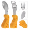 thumbnail image 3 of MasteelfCA 1 Set Baby Spoon and Fork Baby Training Feeding Tableware Utensil with Box, 3 of 7