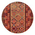 thumbnail image 3 of Unique Loom Outdoor Tribal Collection Area Rug - Tortuguero (10' Round Multi/Blue), 3 of 12