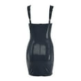 thumbnail image 3 of Gspmoly Robes d'Été pour Femmes, Nouvelle Robe d'Été pour Femmes Style Européen Aguichant de Couleur Unie Ajustée Moulante Robe Sans Manches à Col Rond Longueur Genou Robes de Vacances pour Femmes Liquidation, 3 of 5